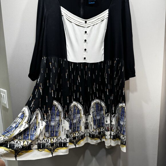 TORRID x HARRY POTTER  Womens Size 22 Great Hall Border Renaissance Style Dress - Picture 11 of 16